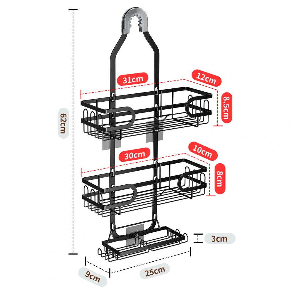 Rebrilliant 3 Tier Shower Caddy